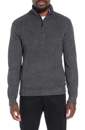 Men's Ted Baker London Lohas Slim Fit Funnel Neck Sweater (m) - Grey