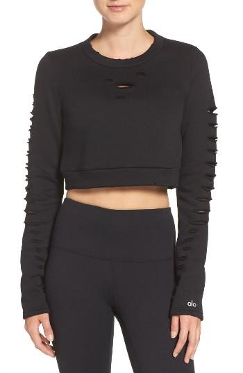 Women's Alo Ripped Warrior Crop Top