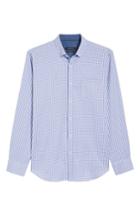 Men's Bugatchi Classic Fit Microcheck Sport Shirt - Purple