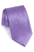 Men's Ermenegildo Zegna Medallion Silk Tie, Size - Purple