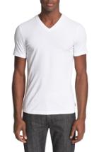 Men's Armani Collezioni V-neck T-shirt, Size - White