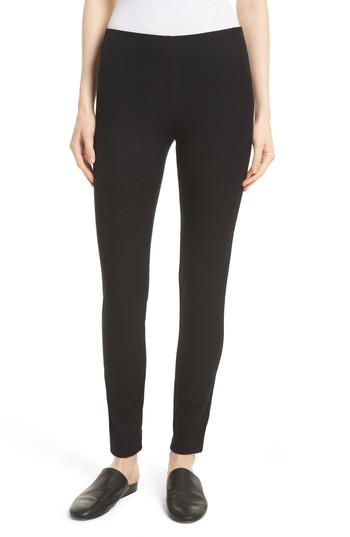 Women's Joseph Stretch Gabardine Straight Leggings Us / 36 Fr - Black