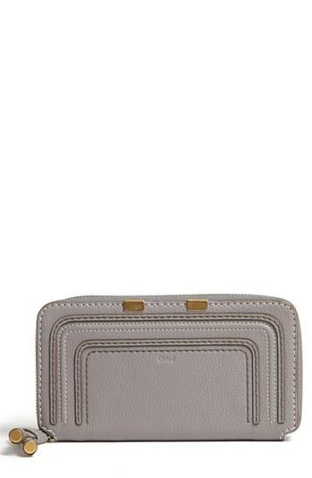 Women's Chloe 'marcie - Long' Zip Around Wallet - Grey