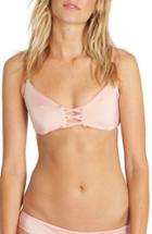 Women's Billabong Sol Searcher Trilet Bikini Top - Pink