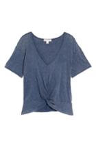 Women's Treasure & Bond Twist Detail Tee, Size - Blue