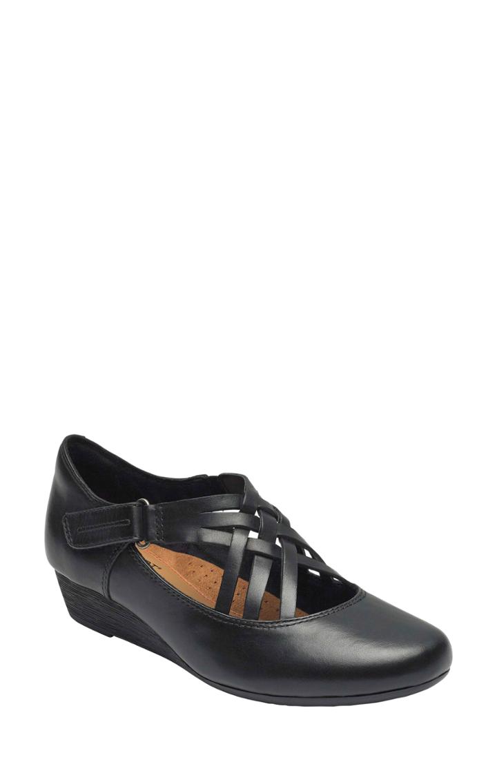 Women's Rockport Cobb Hill Judson Wedge Pump .5 W - Black