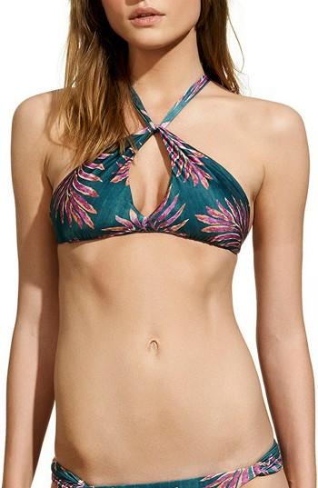 Women's Vix Swimwear Leaves Knot Bikini Top