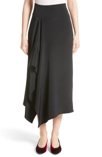 Women's Zero + Maria Cornejo Ero Silk Crepe Skirt - Black