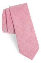 Men's Nordstrom Men's Shop Collins Solid Skinny Tie, Size - Red