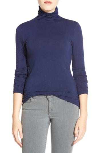 Women's Halogen Long Sleeve Turtleneck - Blue