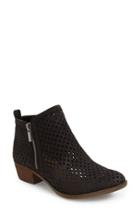 Women's Lucky Brand 'basel' Perforated Bootie M - Black