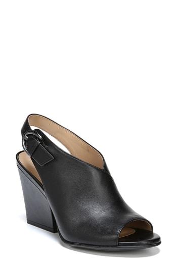 Women's Naturalizer Shae Surplice Slingback Sandal M - Black