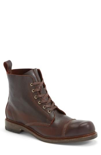 Men's Allen Edmonds 'normandy' Cap Toe Boot .5 D - Brown