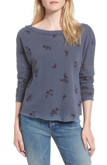 Women's Stateside Wine Floral Sweatshirt