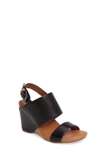 Women's Gentle Souls Inka Wedge Sandal M - Black