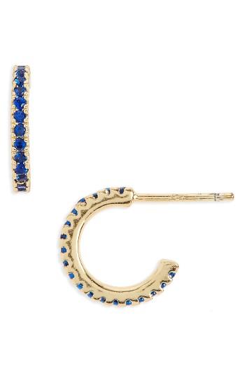 Women's Shashi Pave Crystal Hoop Earrings