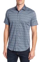 Men's Robert Graham Reiter Tailored Fit Sport Shirt, Size - Blue