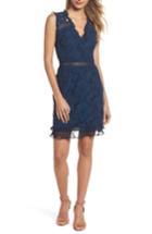 Women's Cooper St Lustrous Lace Sheath Dress - Blue