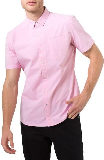 Men's 7 Diamonds Interspace Dobby Shirt - Red