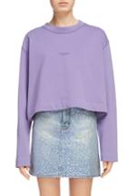 Women's Acne Studios Odice Crop Sweater - Purple