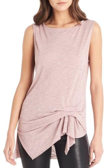 Women's Michael Stars Pleat Detail Tank, Size - Pink