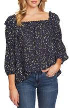 Women's Cece Square Neck Gingham Top - Blue