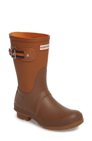 Women's Hunter Original Sissinghurst Short Rain Boot M - Brown