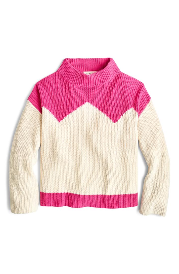 Women's The Reeds X J.crew Ski Sweater, Size - Pink