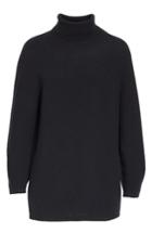 Women's Max Mara Etrusco Wool & Cashmere Turtleneck Sweater, Size - Black