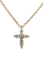 Women's Bony Levy Diamond Mini Cross Necklace (nordstrom Exclusive)