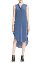 Women's L'agence 'morocco' Sleeveless Silk Dress - Blue