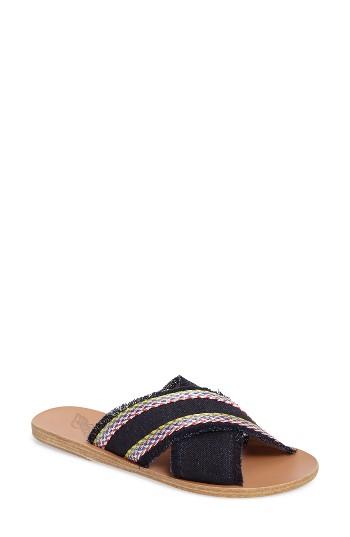 Women's Ancient Greek Sandals Thais Slide Sandal Eu - Blue