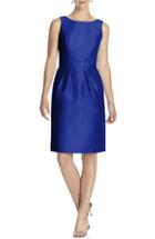 Women's Alfred Sung Boatneck Sheath Dress - Blue