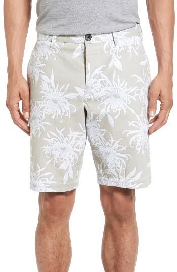 Men's French Connection Cosmic Chrysanthemum Shorts - White