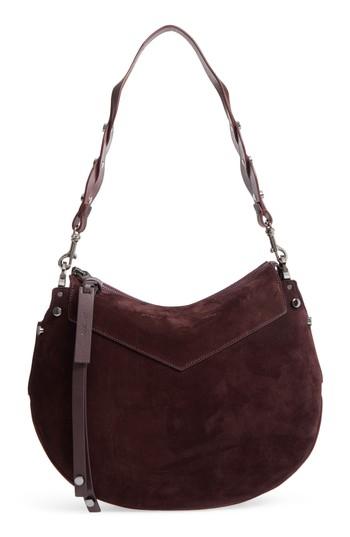 Jimmy Choo Artie Suede Hobo Bag - Burgundy