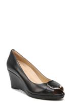 Women's Naturalizer Ollie Peep Toe Wedge N - Black