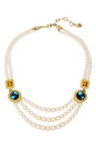 Women's Ben-amun Multicolor Crystal Station & Imitation Pearl Necklace