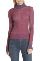 Women's Rag & Bone Raina Mock Neck Top, Size - Purple