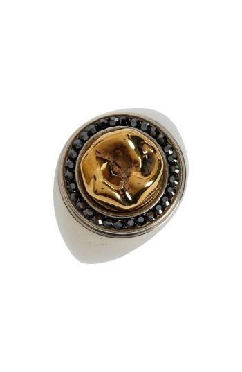 Men's Alexander Mcqueen Golden Molar Ring