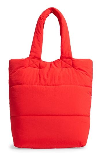 Trouve Peri Nylon Tote - Red