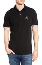 Men's Psycho Bunny St. Lucia Pique Polo (xs) - Black