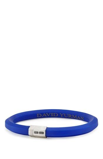 Men's David Yurman Streamline Rubber Id Bracelet In Black