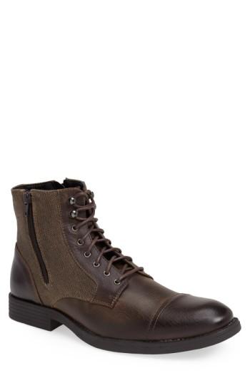 Men's Robert Wayne 'edgar' Cap Toe Boot D - Brown
