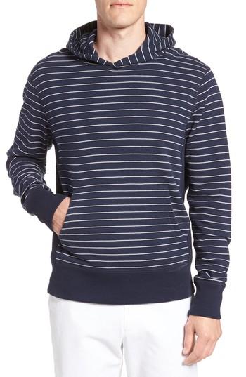 Men's Todd Snyder + Champion Stripe Pullover Hoodie - Blue