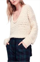 Women's Free People Crashing Waves Pullover - Ivory