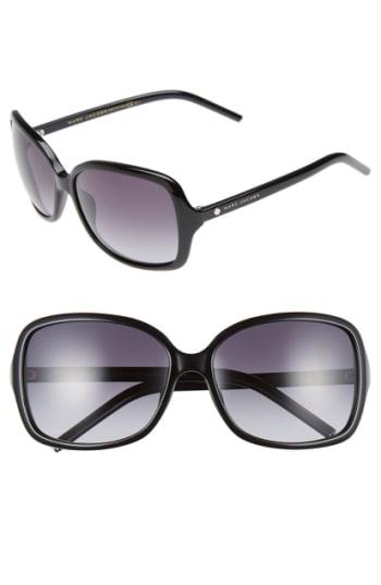 Women's Marc Jacobs 59mm Oversized Sunglasses - Black