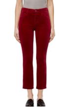 Women's J Brand Ruby High Waist Crop Velvet Pants