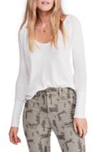 Women's We The Free By Free People Catalina V-neck Thermal Top - Ivory