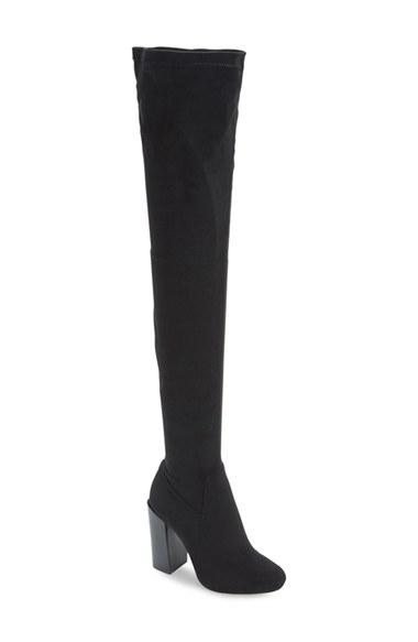 Women's Jeffrey Campbell 'perouze' Over The Knee Boot .5 M - Black