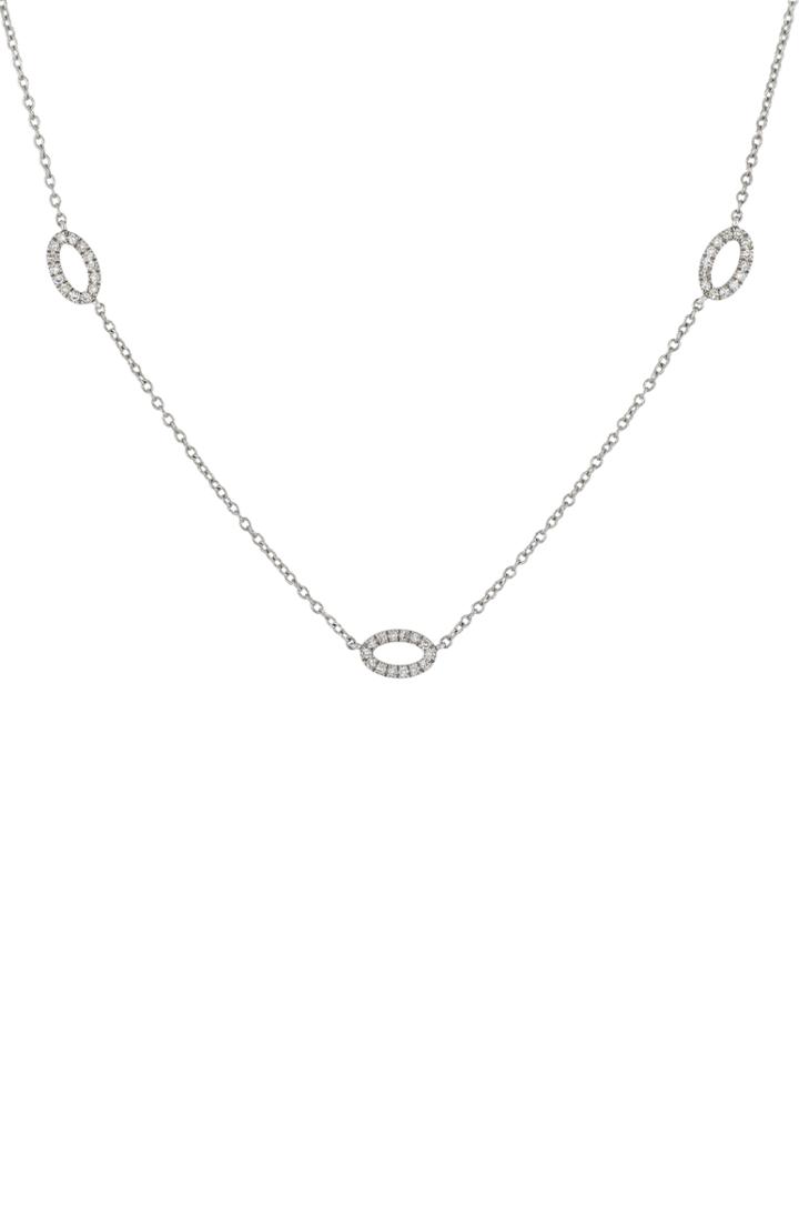 Women's Carriere Diamond Oval Station Necklace (nordstrom Exclusive)